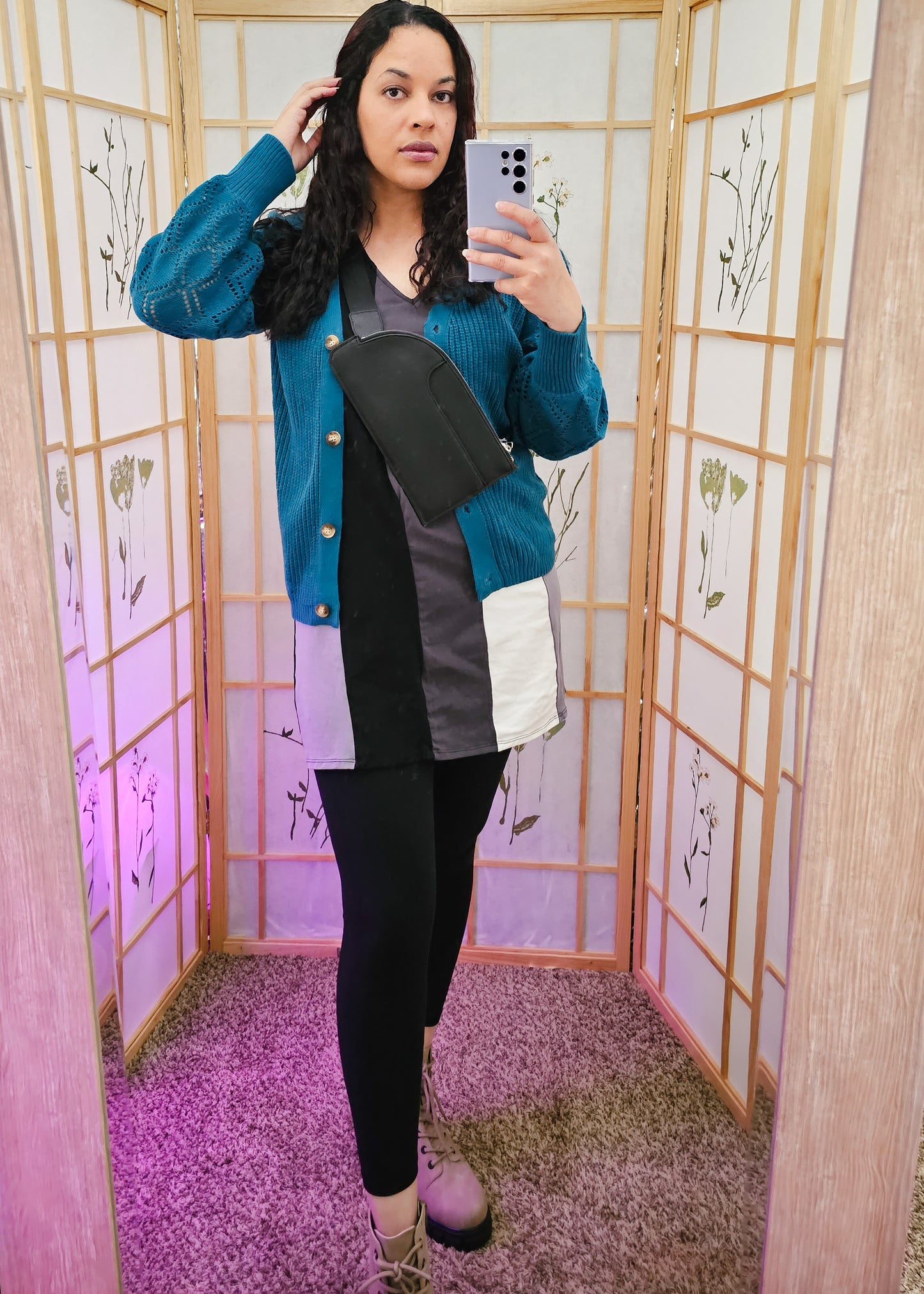 The Hyacinth- Balloon Sleeve Cardigan