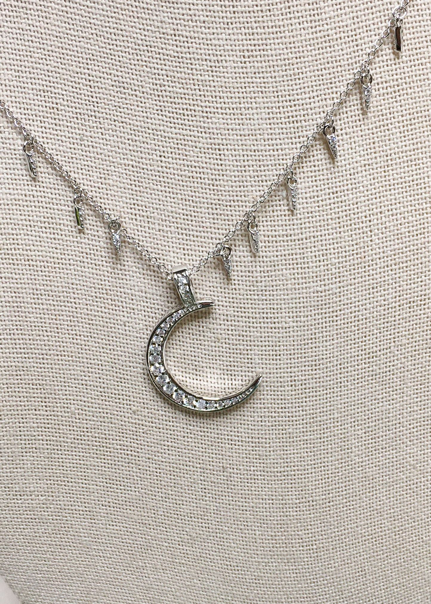 Savage Moon Necklace-Silver