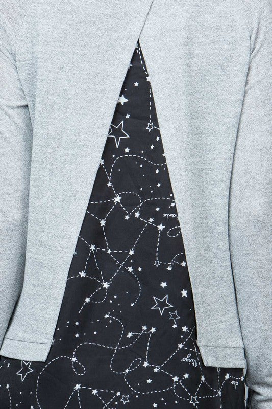 Split In The Back Sweater- Celestial