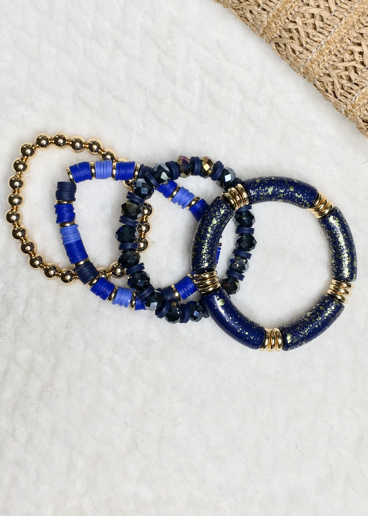 Navy Stacked Bracelet