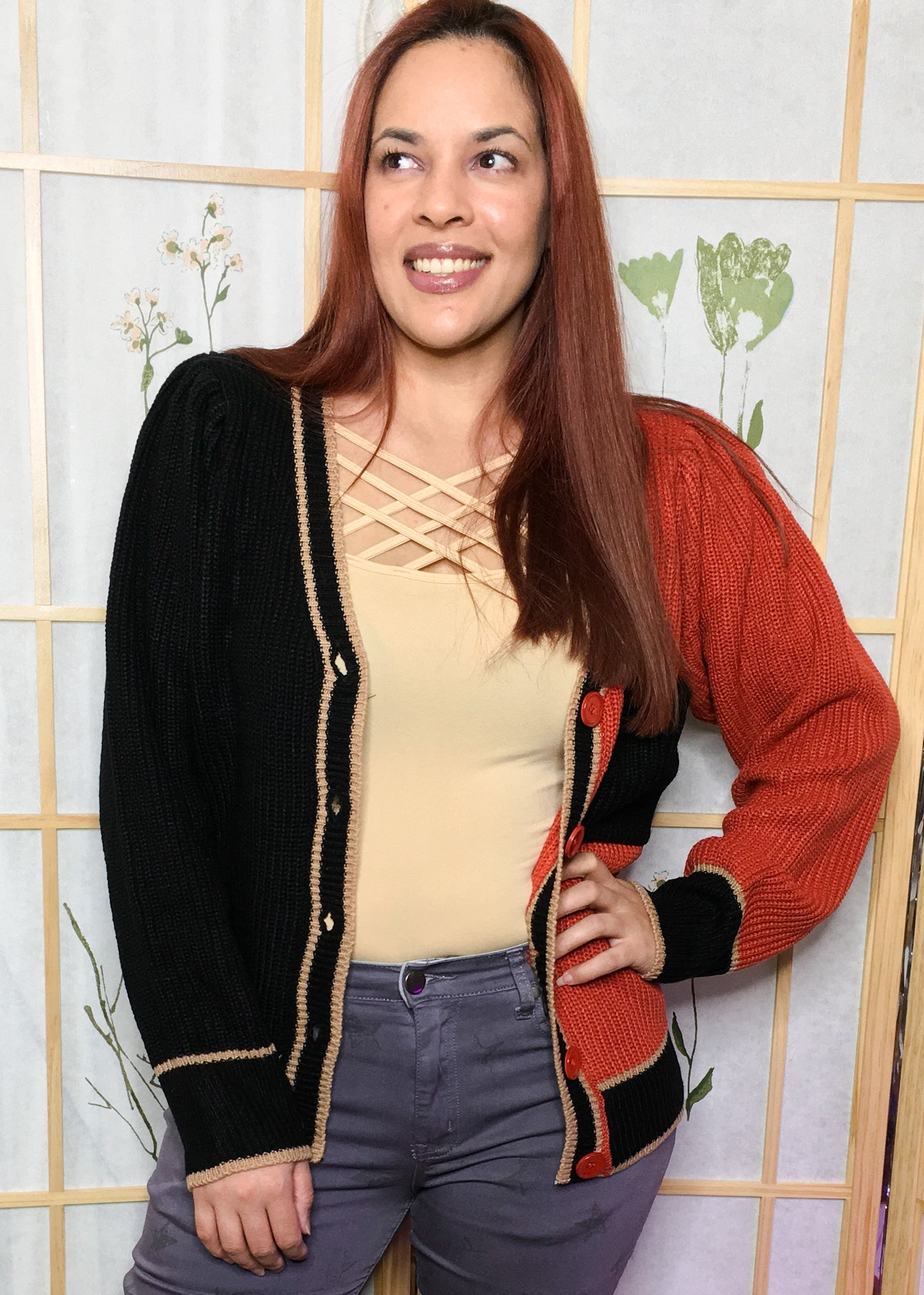 Celosia Colorblock Cardigan