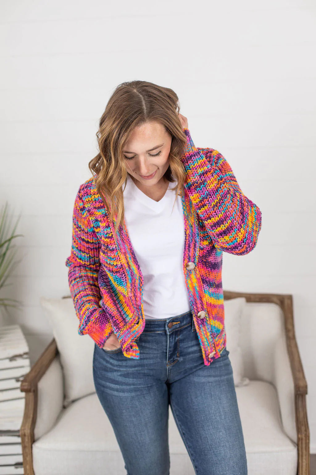 Lantana Rainbow Cardigan