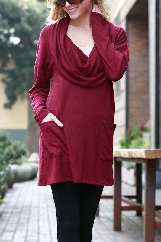 Burgundy Tunic Top