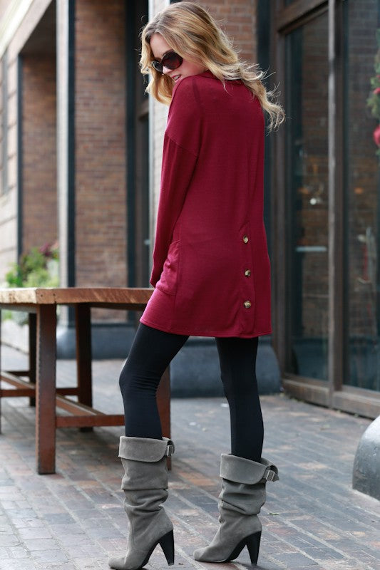 Burgundy Tunic Top
