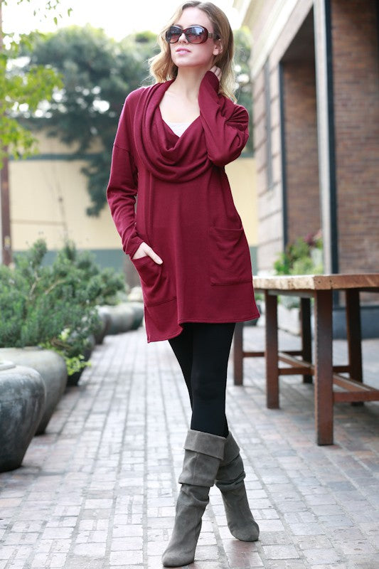 Burgundy Tunic Top