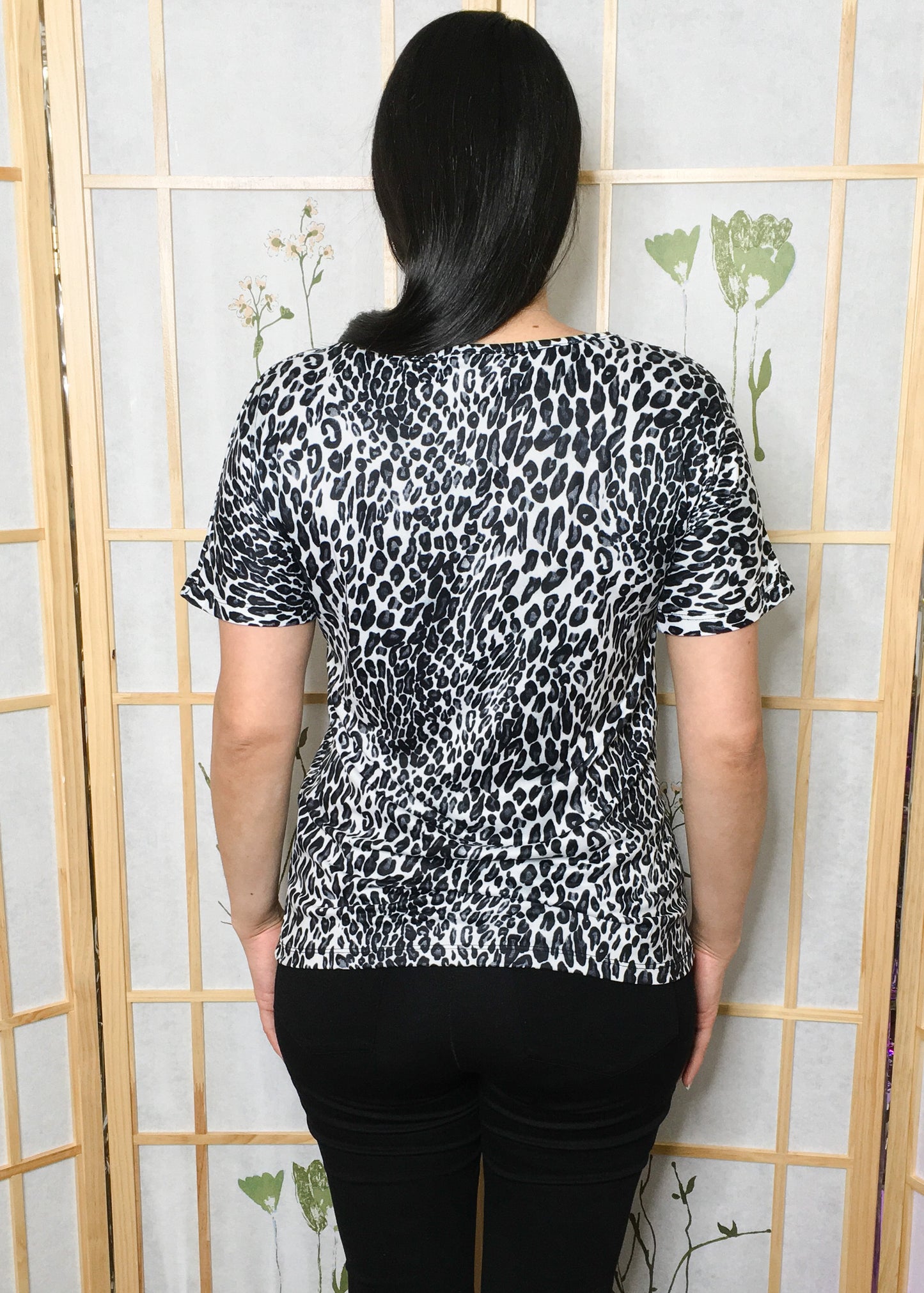 Plum Snow Leopard Tee