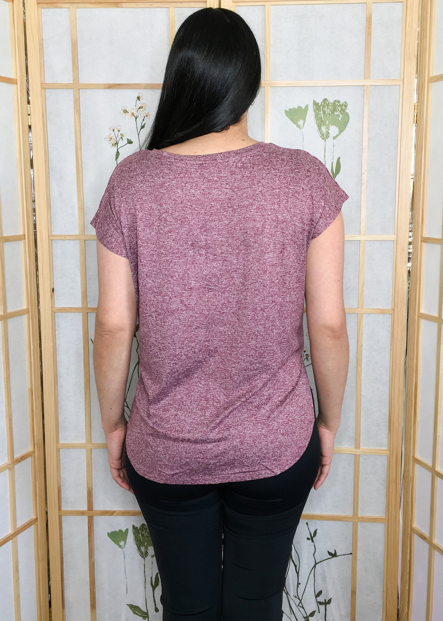Eucomis Mulberry short Sleeve Top