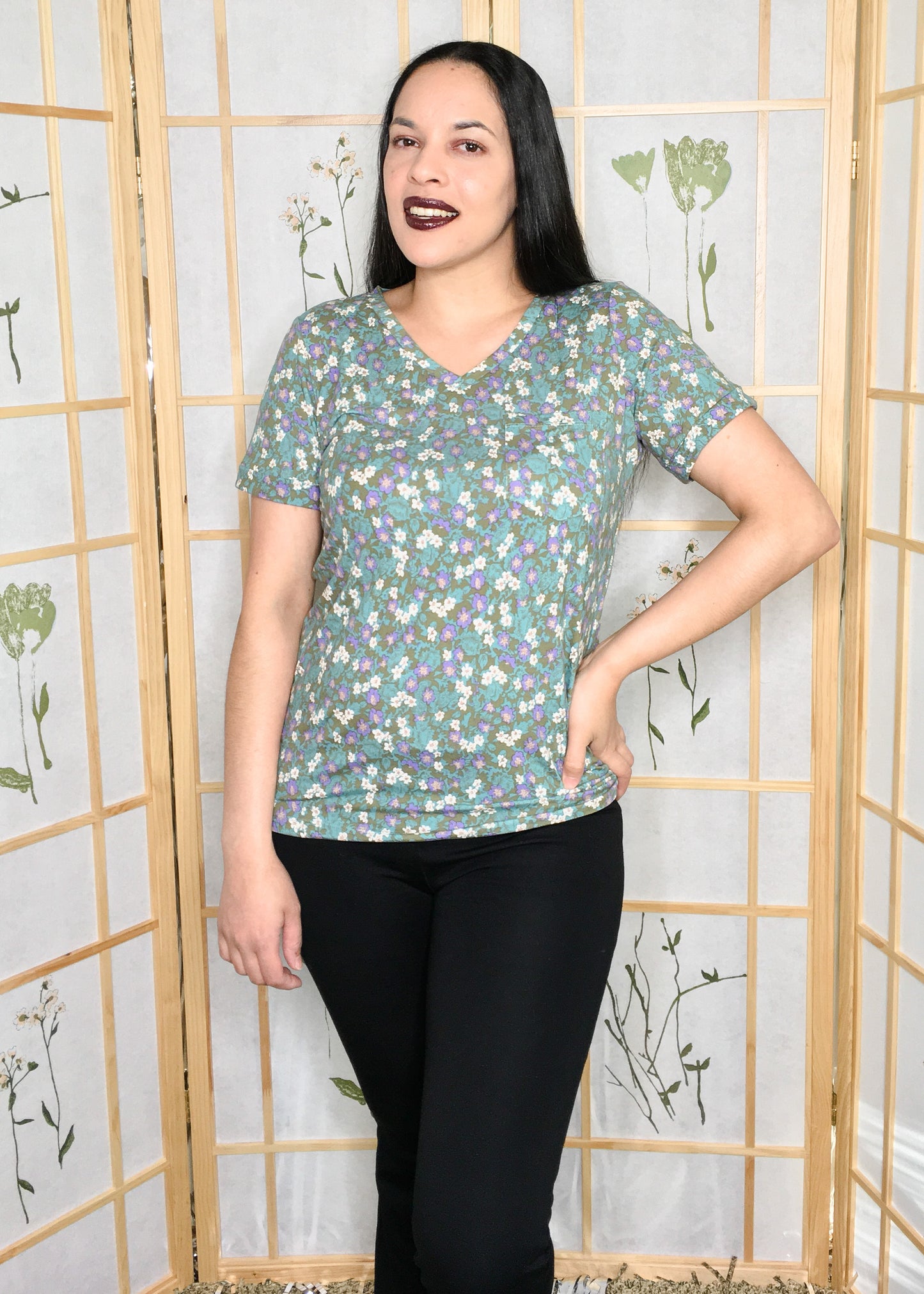 Alliums Pocket Floral Tee