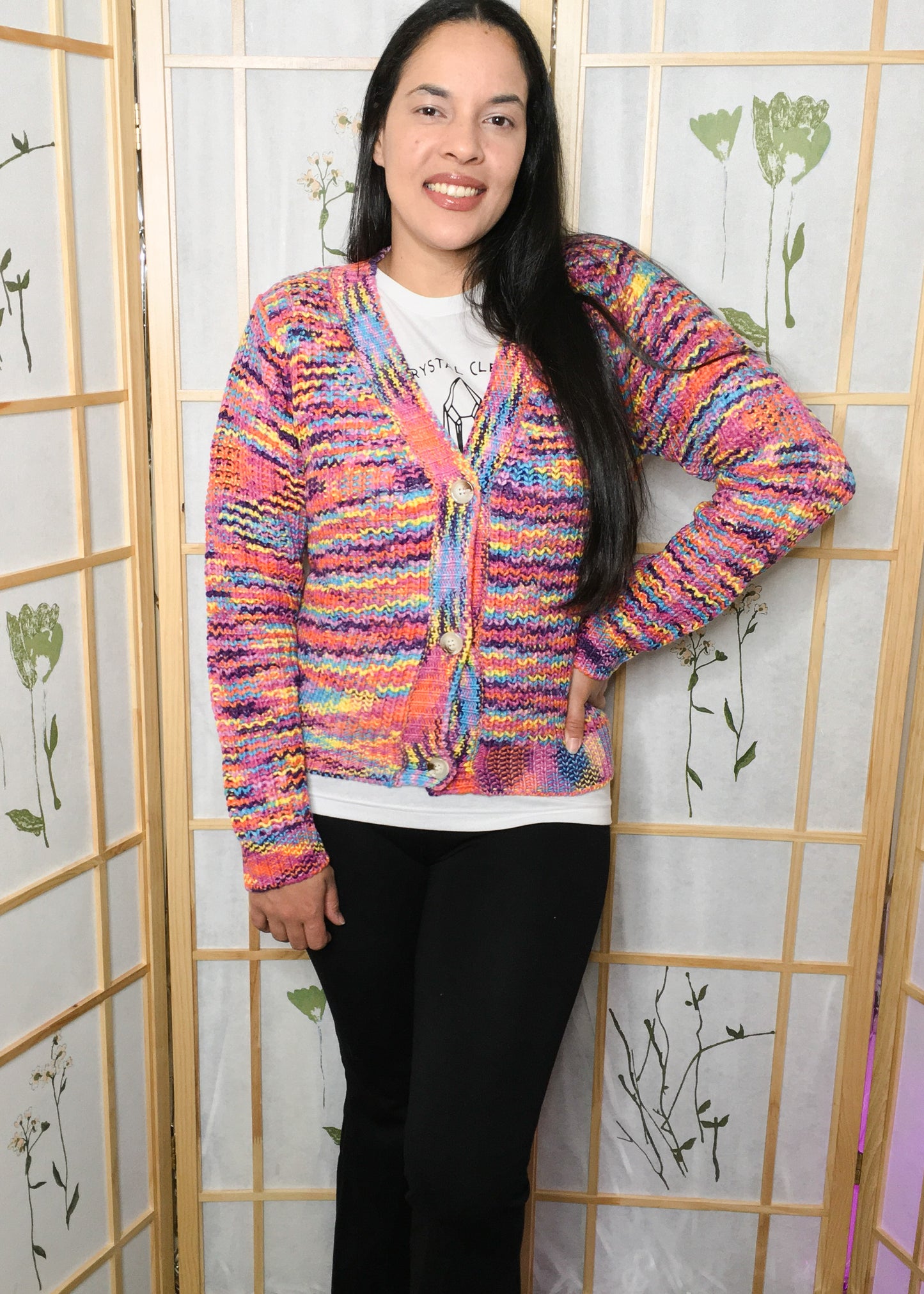 Lantana Rainbow Cardigan