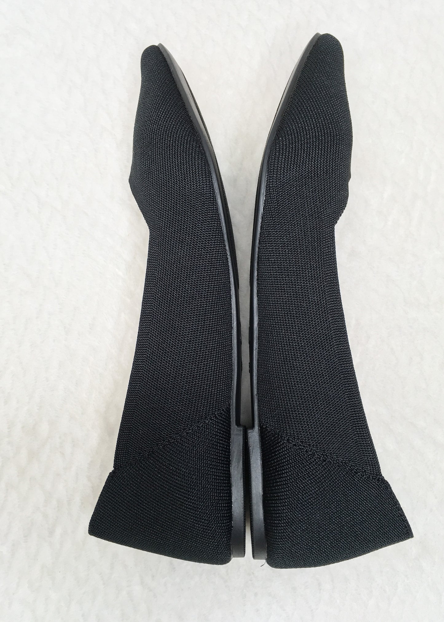 MIA Knit Black Pointy Flats