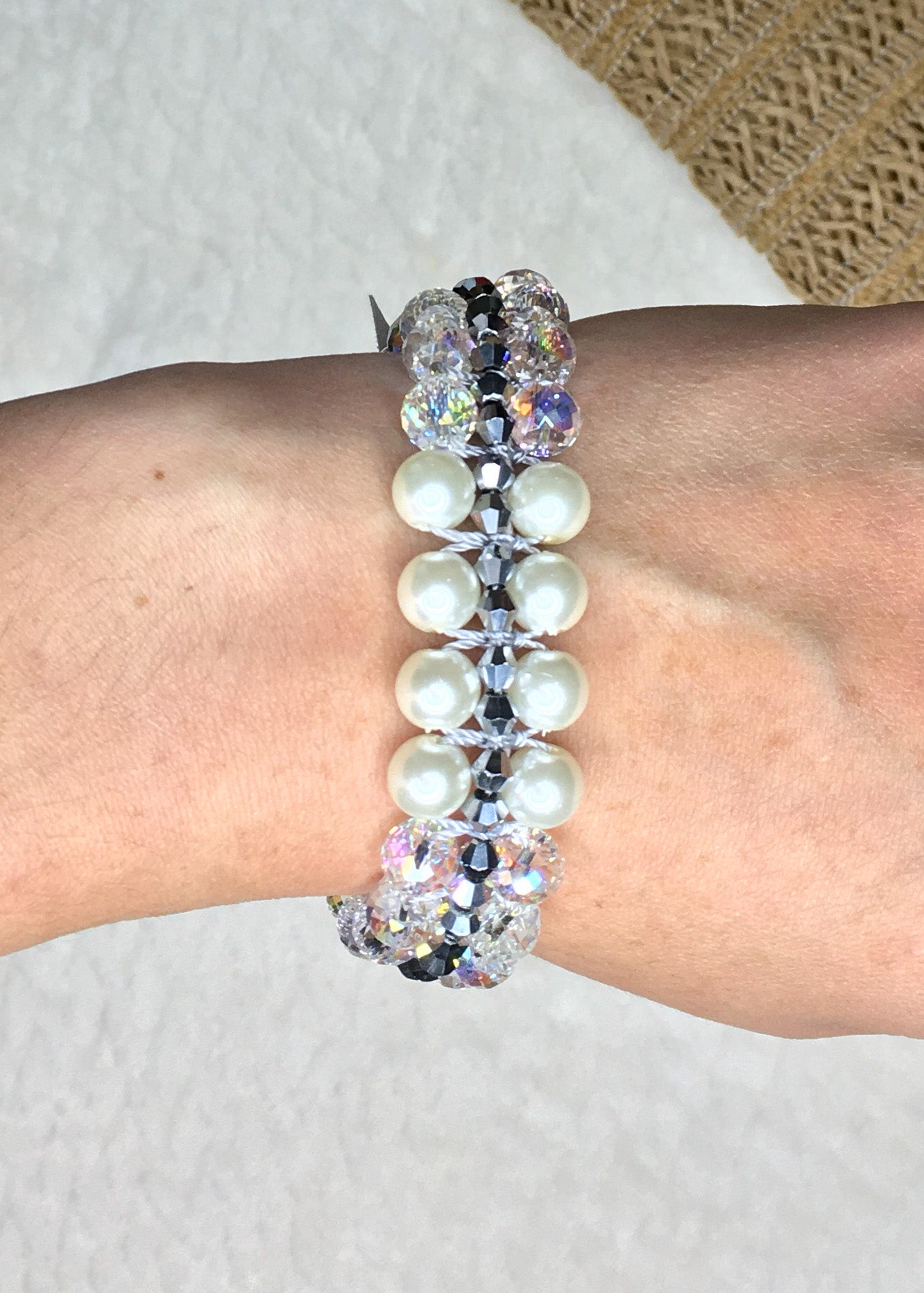 Silver Pearl Bracelet