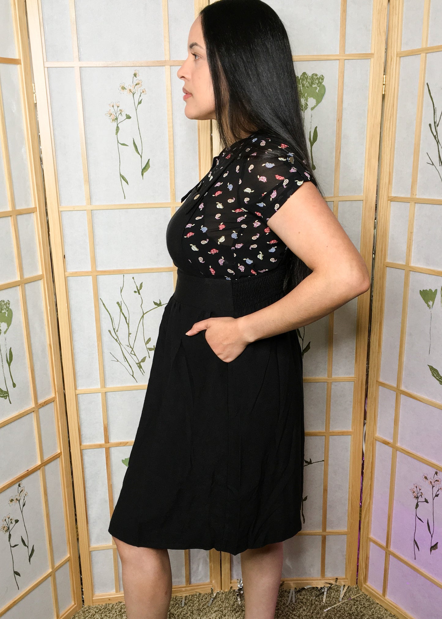 Black Barlow Overall Skirt