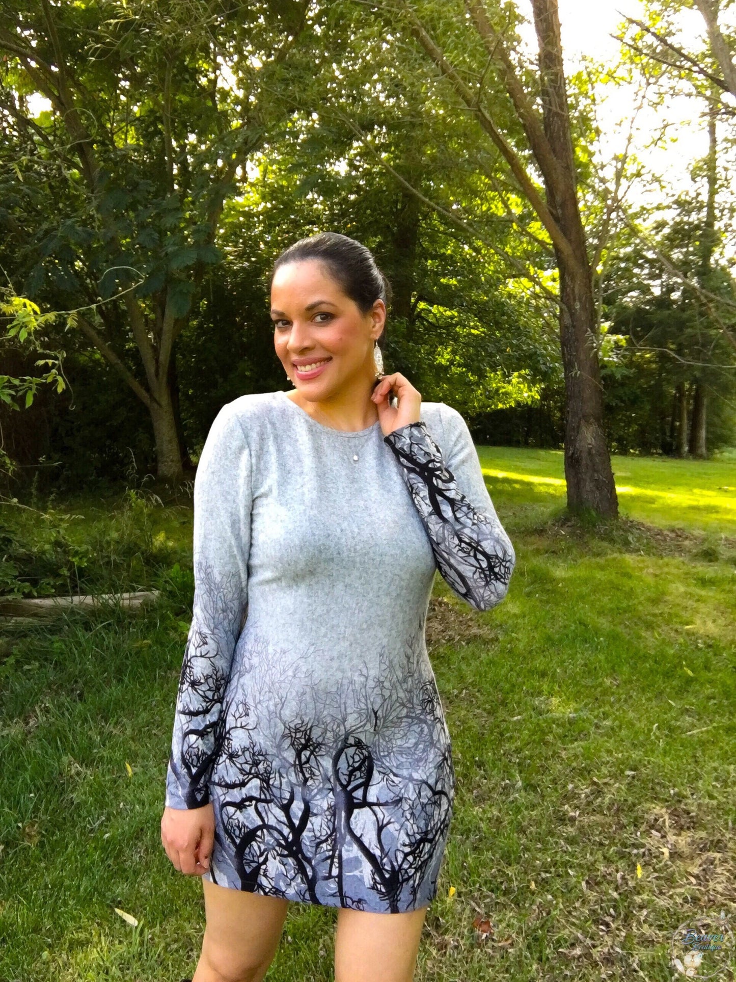 Winter Tree Tunic Dress