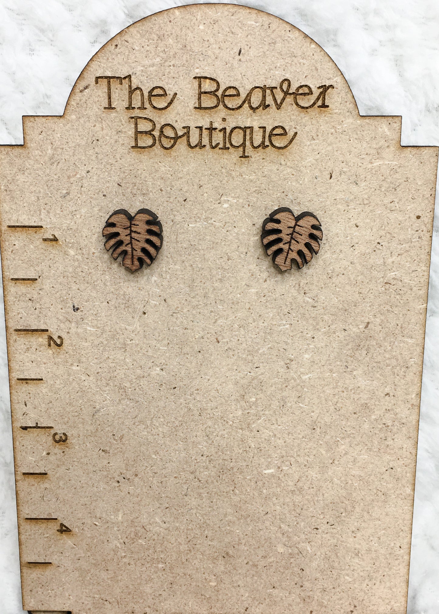 Monstera Wood Studs