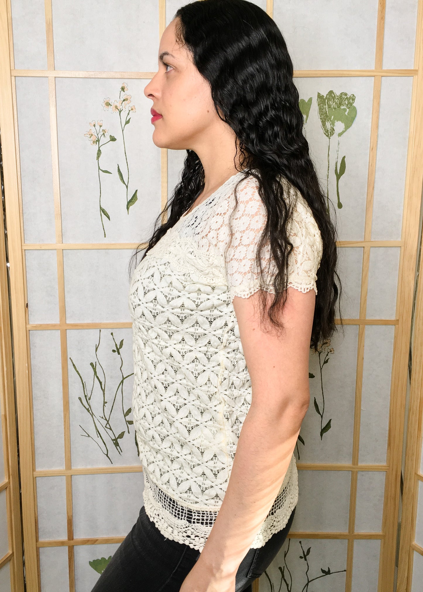 Devon Cream Lace Blouse