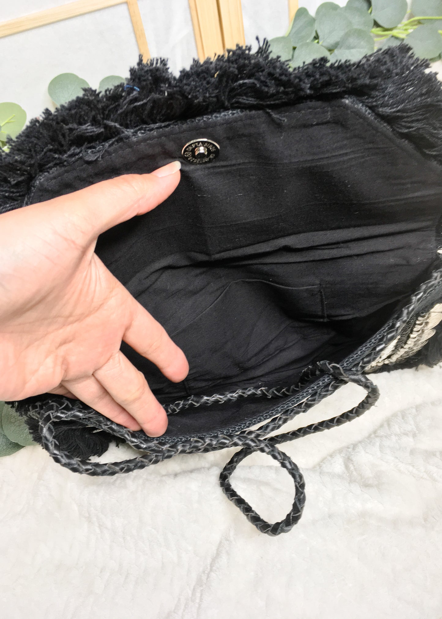 Black Coin Clutch