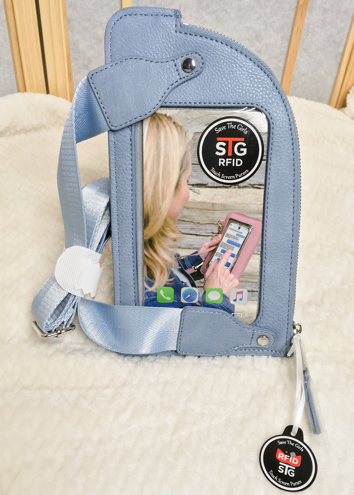 Save the Girls Sling Bag in Blue