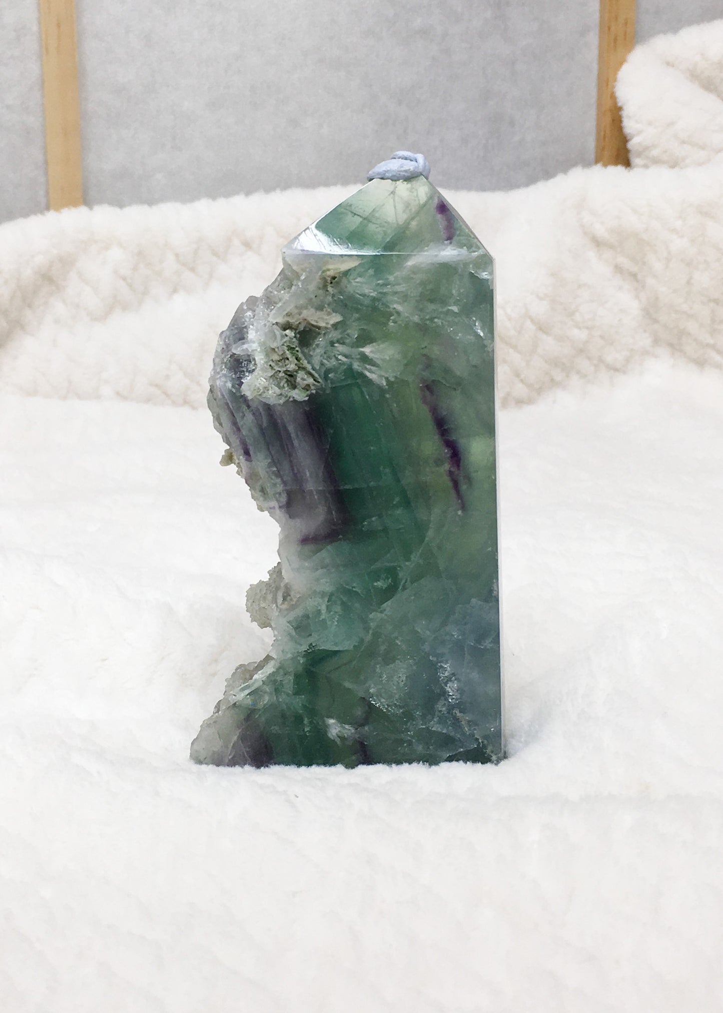 Fluorite Tower w/ Rough side